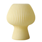 Modern Minimalist Mushroom 1-Light Glass Table Lamp For Bedside Lumendat