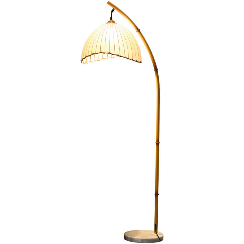 Retro Zen Simulation Bamboo Pole 1-Light Standing Floor Lamp Lumendat