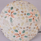 Contemporary Scandinavian Round Shell Iron Glass 2/3/4 Light Flush Mount Ceiling Light For Living Room Lumendat
