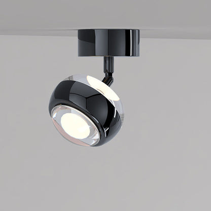 Modern Simplicity Cylinder Acrylic Aluminum Iron LED Spotlight Semi-Flush Mount Ceiling Light For Living Room