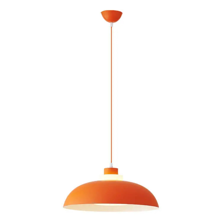 Modern Solid Color Macaron Acrylic Aluminum 1-light Pendant Light BulbSquare