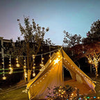 LED Solar Star Moon Curtain Light Christmas Outdoor Patio Decorative Camping String Lights Lumendat