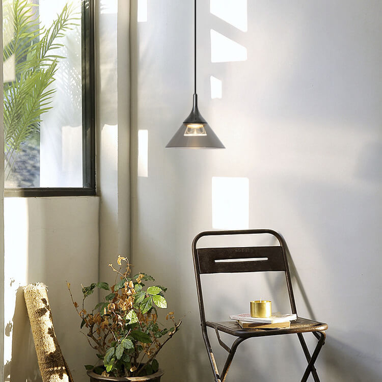 Nordic Creative Cone Aluminum Acrylic LED Pendant Light