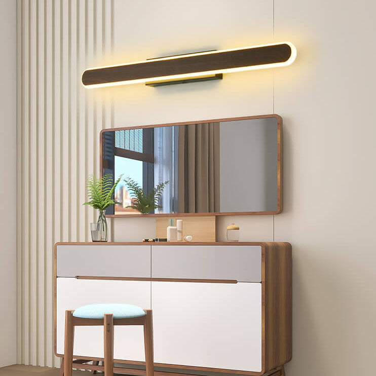 Scandinavian Modern Minimalist Wood LED Vanity Light Wall Sconce Lamp Lumendat