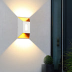 Modern Aluminum Lens Outdoor Waterproof Patio LED Wall Sconce Lamp Lumendat