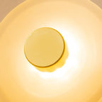 Contemporary Simplicity Iron Round Glass LED Wall Sconce Lamp For Living Room