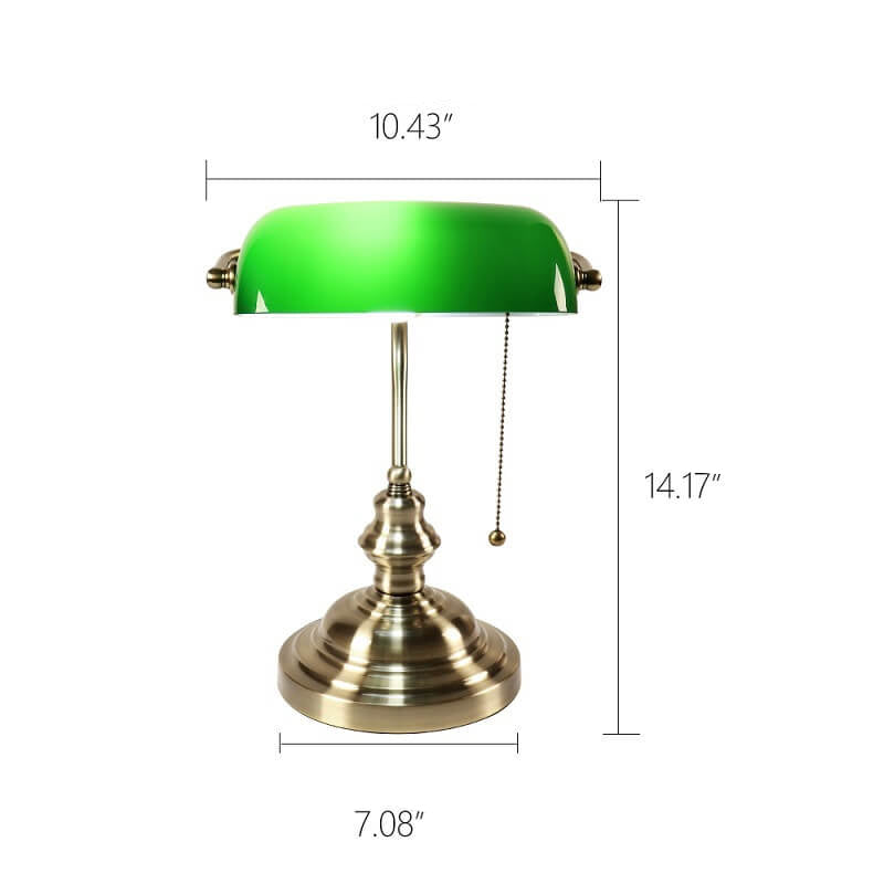 Retro Colored Glass Metal Base 1-Light Zipper Table Lamp Lumendat