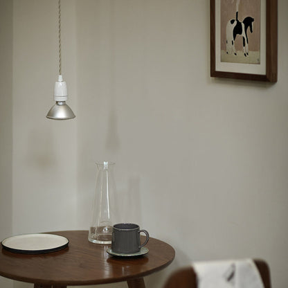 Contemporary Industrial Ceramic Cone 1-light Pendant Light for Living Room