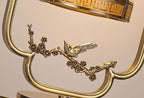 Chinese Glass Full Copper Carved 1-Light Table Lamp Lumendat