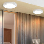 Modern Round Solar LED Remote Control Outdoor Indoor Flush Mount Lighting Lumendat