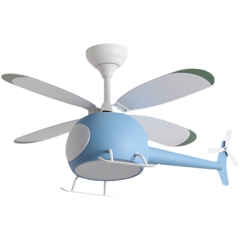 Lumendat Simple Cartoon Aircraft LED Downrods Ceiling Fan Light Lumendat