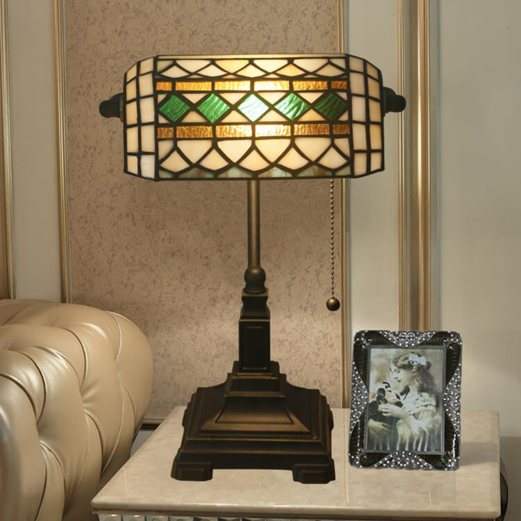 European Vintage Tiffany 1-Light Table Lamp Lumendat