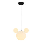 Lumendat Modern Minimalist Milk White PE Mouse 3-Light Kids Chandelier Lumendat