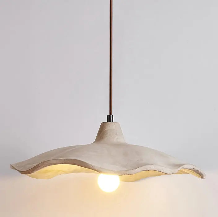 Japanese Vintage Cement Flower Lampshade Island Light Chandelier – 1/2/3 Light Lumendat