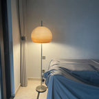 Contemporary Retro Mushroom Hardware Glass 2-Light Standing Floor Lamp For Living Room Lumendat