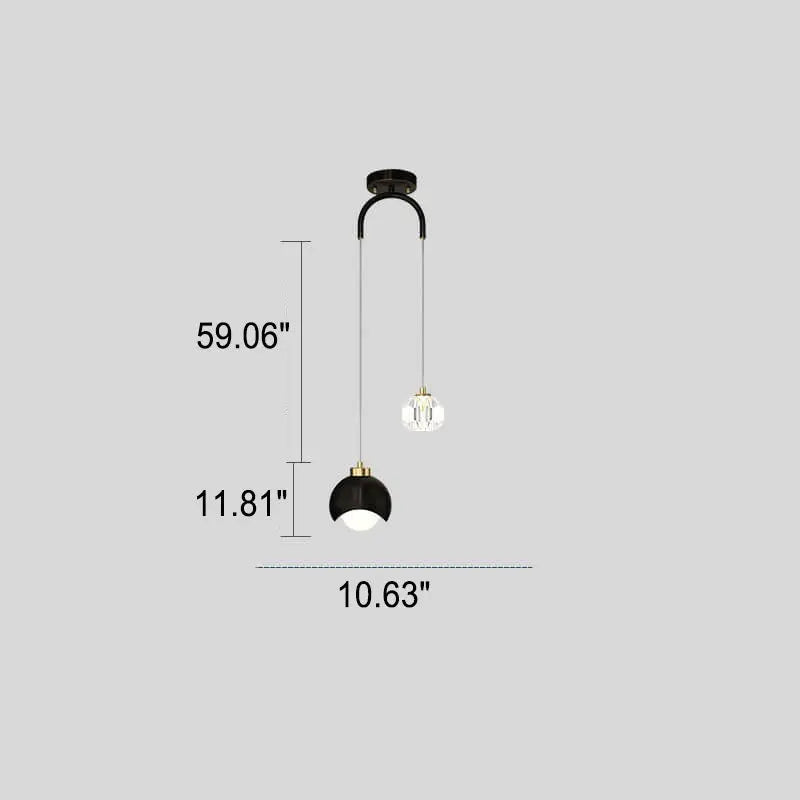 European Style Light Luxury Iron Brass LED Island Light Chandelier Lumendat