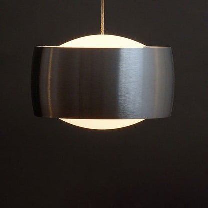Modern Light Luxury Drum Round Copper LED Pendant Light