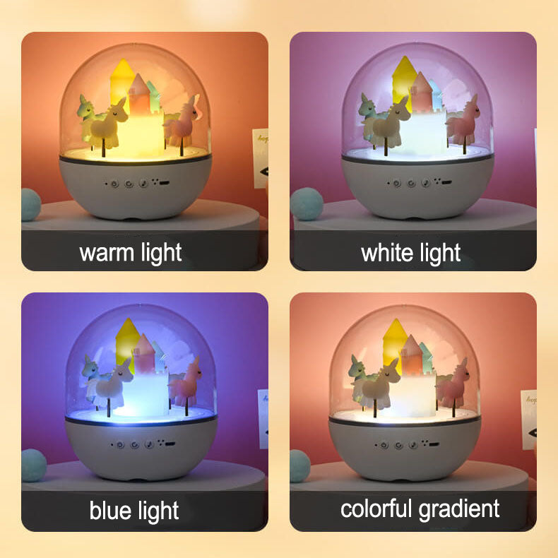 Lumendat Creative Carousel Octavo Bluetooth Kids Night Light Table Lamp Lumendat