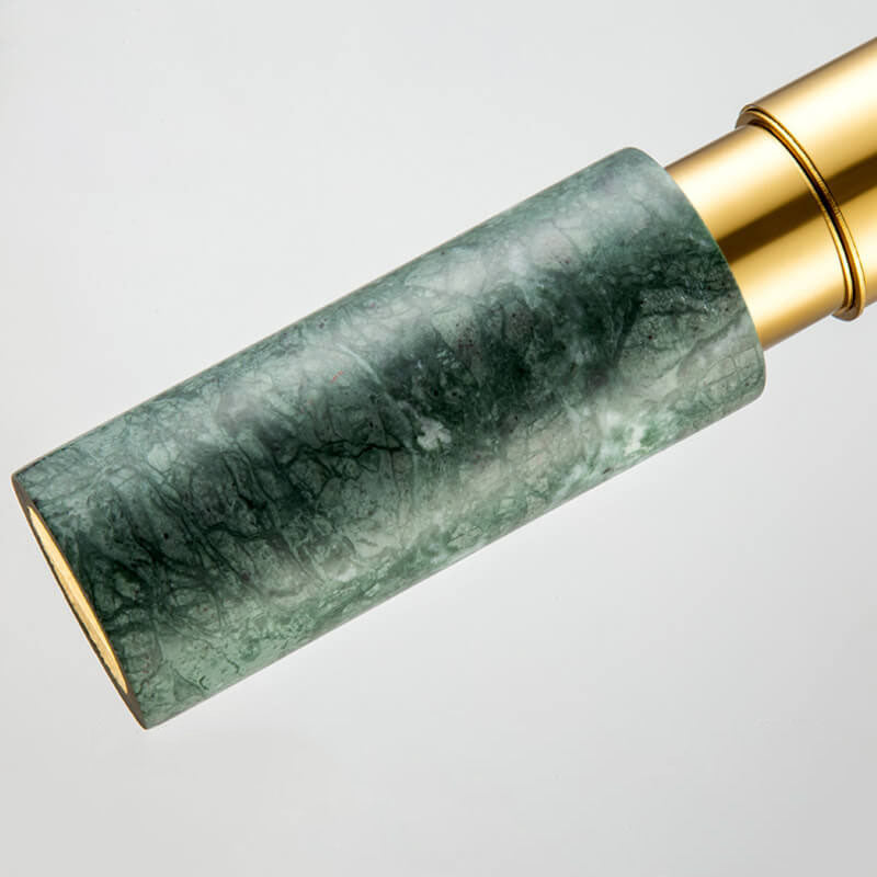 Contemporary Nordic Marble Terrazzo Column Metal 1-Light Pendant Light for Living Room Lumendat