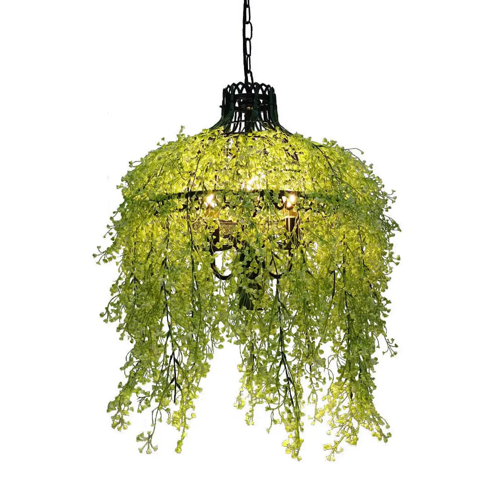 Creative Plant Vine 3-light Chandelier – Botanical Lobelia & Willow Designs Lumendat