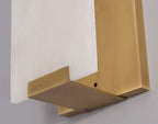 Nordic Light Luxury Copper Marble Strip Design 3-Light Wall Sconce Lamp