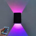 Modern Square Aluminum LED RGB Wall Sconce Lamp