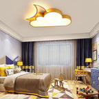 Lumendat Contemporary Nordic Kids Iron Acrylic Cloud Moon LED Flush Mount Ceiling Light For Bedroom Lumendat