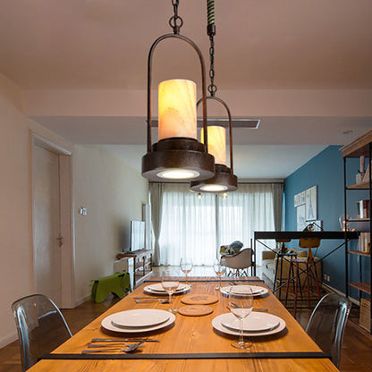 Vintage Industrial Candle 1-light Hemp Wire LED Pendant Light