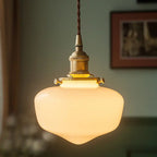 Nordic Vintage Lantern Brass Glass 1-light Pendant Light Lumendat