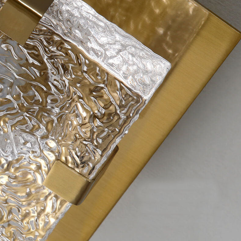 Nordic Luxury Crystal Cube LED Semi-flush Mount Ceiling Light