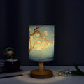 Modern Minimalist Fabric Column Landscape Wood LED Table Lamp Lumendat