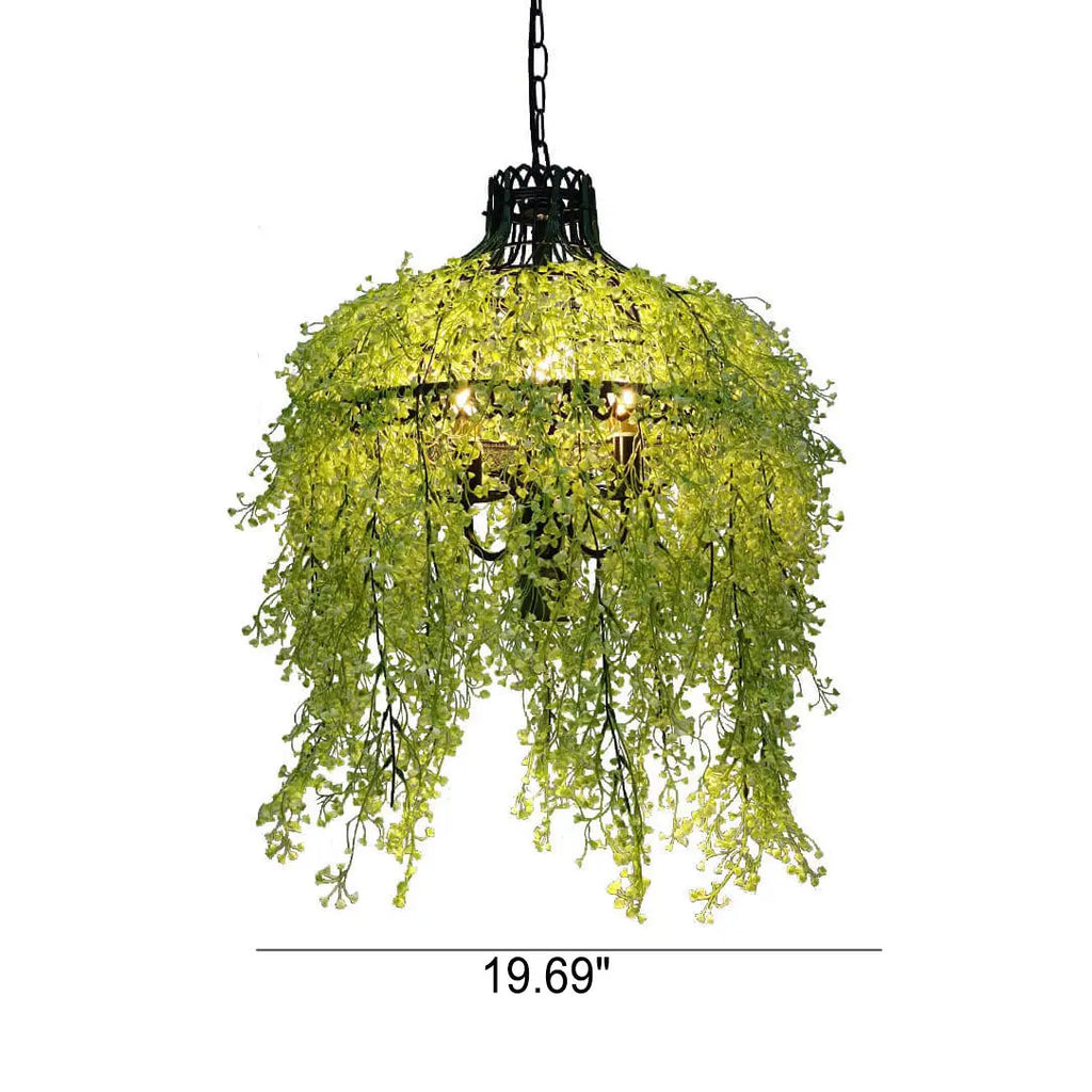 Creative Plant Vine 3-light Chandelier – Botanical Lobelia & Willow Designs Lumendat