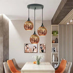 Modern Creative 3d Colorful Fireworks Glass Dome 2/3 Light Island Light Chandelier Lumendat