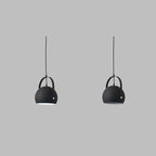 Nordic Macaron Aluminum Semicircle 1-light Pendant Light BulbSquare
