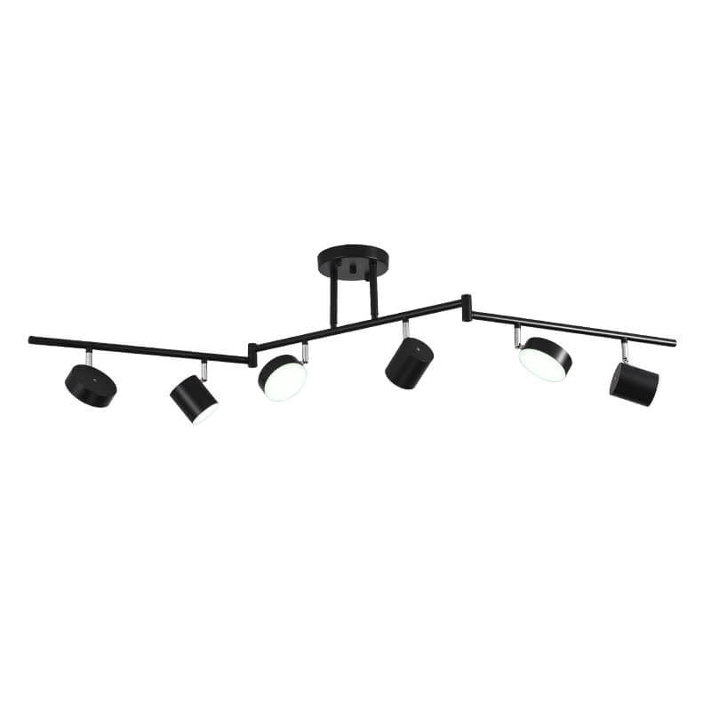 Modern Creative Rotating Track Spotlight LED Semi-Flush Mount Ceiling Light Lumendat