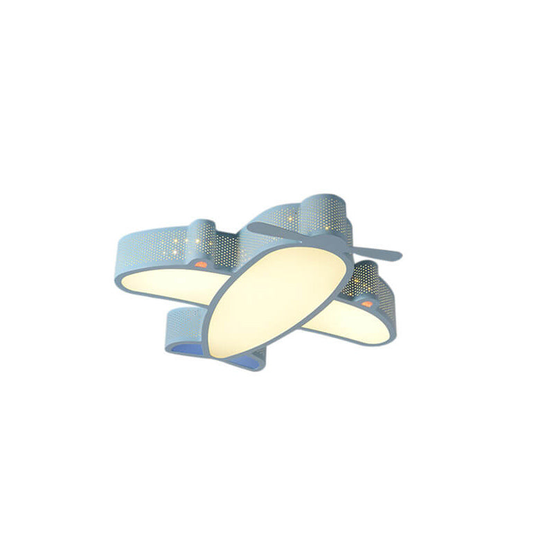 Lumendat Cartoon Creative Luminous Aircraft Design LED Flush Mount Ceiling Light Lumendat