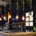 Modern Vintage Industrial Twine Iron 1-light Pendant Light BulbSquare