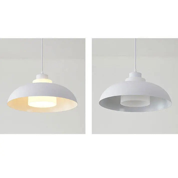 Modern Solid Color Macaron Acrylic Aluminum 1-light Pendant Light BulbSquare
