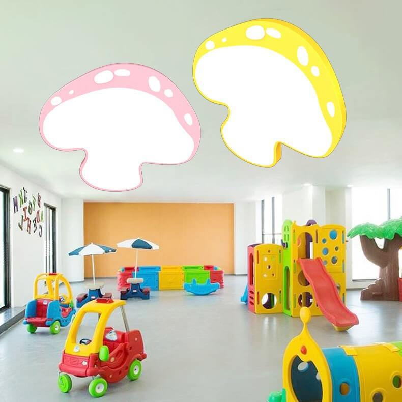 Lumendat Creative Cartoon Mushroom Shape Kids LED Flush Mount Ceiling Light Lumendat