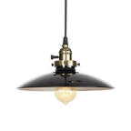 Industrial Iron Multicolor Bowl 1-light Pendant Light BulbSquare
