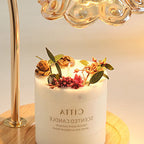 Modern Creative Simple Solid Wood Lily Of The Valley 1-Light Melting Wax Table Lamp Lumendat