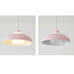 Modern Solid Color Macaron Acrylic Aluminum 1-light Pendant Light BulbSquare