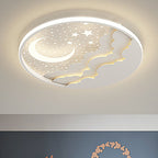 Lumendat Contemporary Creative Cartoon Stars Moon Acrylic LED Kids Flush Mount Ceiling Light For Living Room Lumendat
