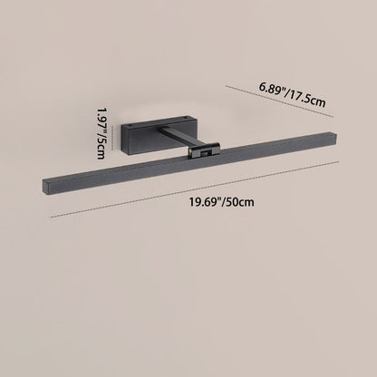 Modern Minimalist Long Iron Aluminum PC LED Vanity Light Wall Sconce Lamp For Bathroom