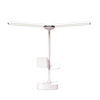 Lumendat Modern Folding Dual Lamp Plug-In Station Table Lamp Lumendat
