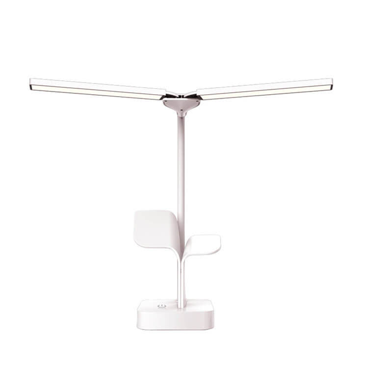 Lumendat Modern Folding Dual Lamp Plug-In Station Table Lamp Lumendat