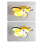 Lumendat Nordic Childlike Cartoon Bee Design LED Flush Mount Light Lumendat