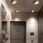 Nordic Light Luxury All Copper Ultra-thin LED Flush Mount Light BulbSquare