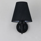 Modern Fabric Bell Shade Bend Arm 1-Light Wall Sconce Lamp Lumendat