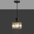 Contemporary Luxury Radiant Prismatic Clear Crystal Shade 1-light Pendant Light for Living Room